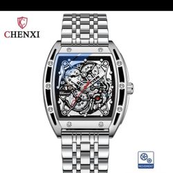 Chenxi Top Brand Luxury Men Automatic Watches Business Clock Leather Waterproof Luminous Mechanical