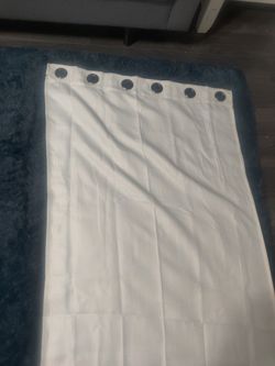 2 Piece All White Curtains