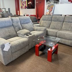 Sofá And Love Seat Reclining 