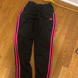 Girls Pink Adidas Pants