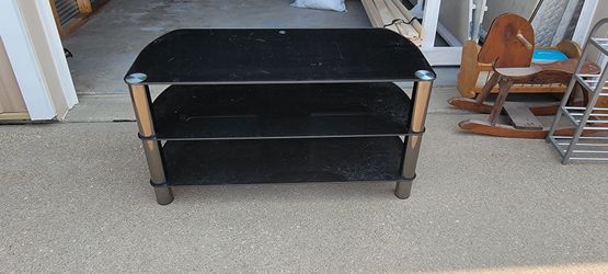 Glass Entertainment Stand