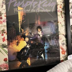 Prince Purple Rain Framed Vynl Album