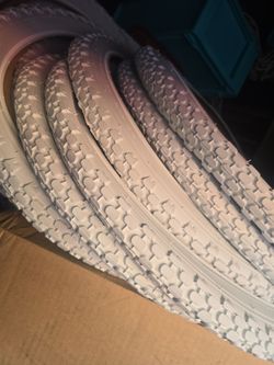 26X2.125 all White tires