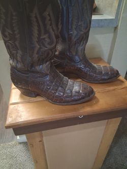 Larry Mahan vintage caiman boots  10  1/2
