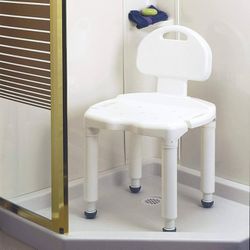 (Carex) Bath Seat & Shower Chair with Back 
