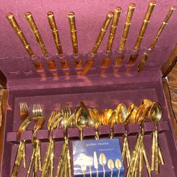 Gold Tiburon Plated Silverware 