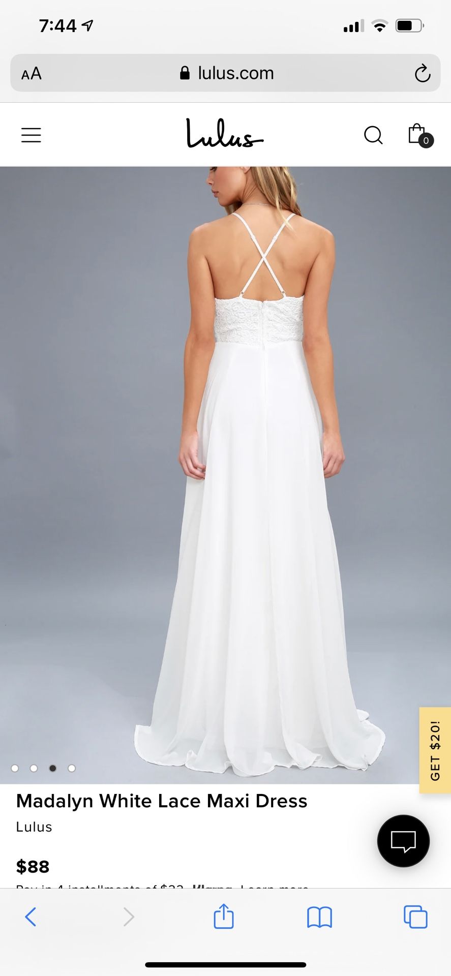 Madalyn White Lace Maxi