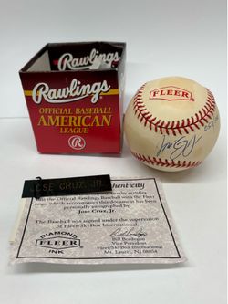 Jose Cruz Jr Autographed Baseball with COA