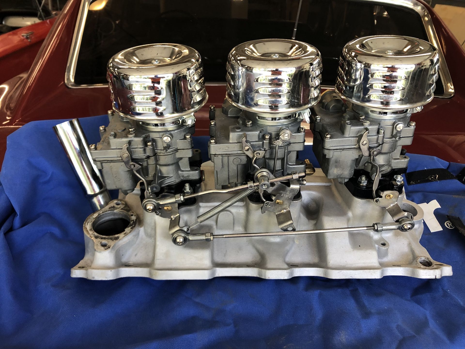 Fenton Tri Power SBC excellent condition 3x2’s