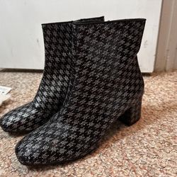 Grey And Black Bootie Size 9