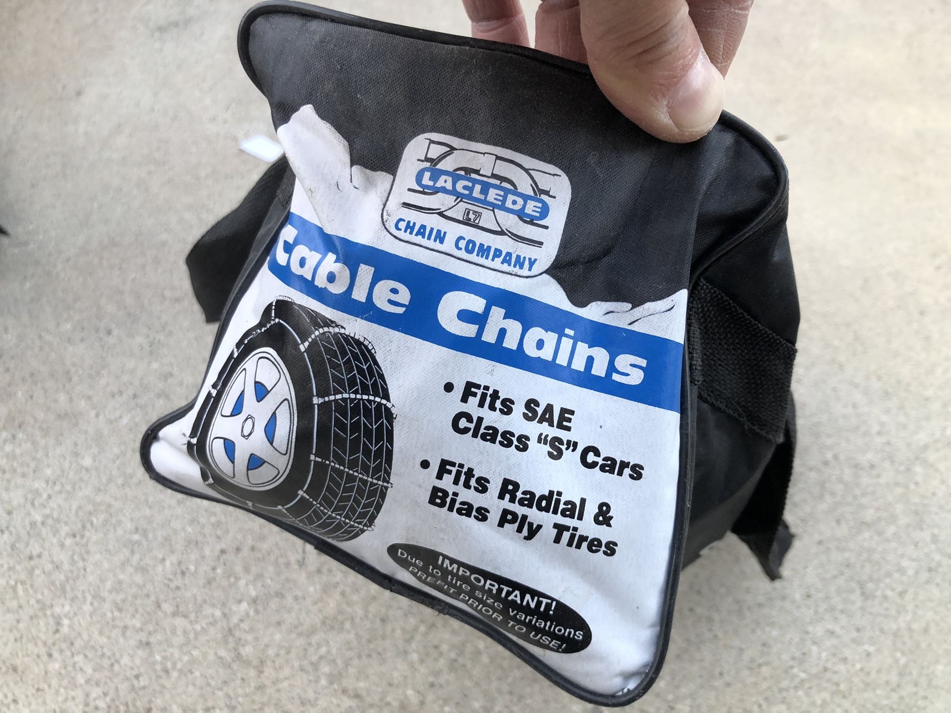 Snow Cable Chain Set (Brand New) For 13” 14” 15” 16” 17”