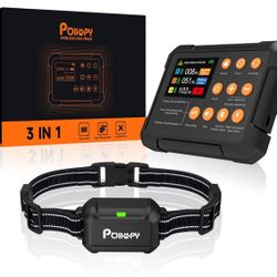 Brand New Wireless Dog Fence, 3-in-1 Pet Containment System with Forbidden Zone + Dog Training Collar Function for Indoor & Outdoor, Portable IPX7 Wat