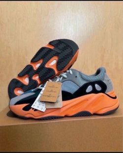 Adidas Yeezy Boost 700 Washed Orange Men's Size 10.5 GW0296 Brand New