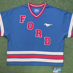 Ford embroidered mesh jersey