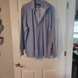 Mens J FERRAR Dress Shirt Size XL 171/2 34-35