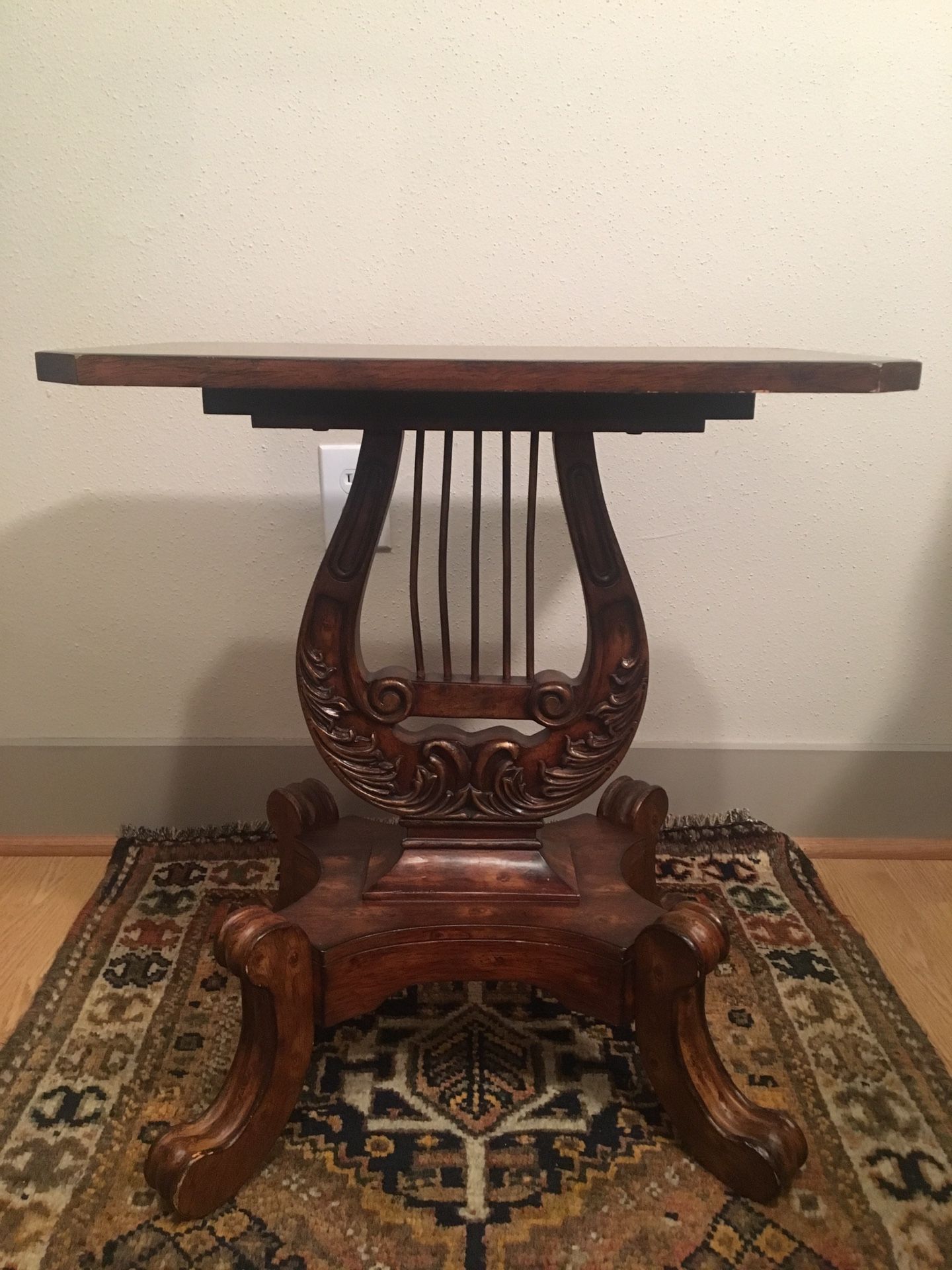Unique jubilee harp accent/end table