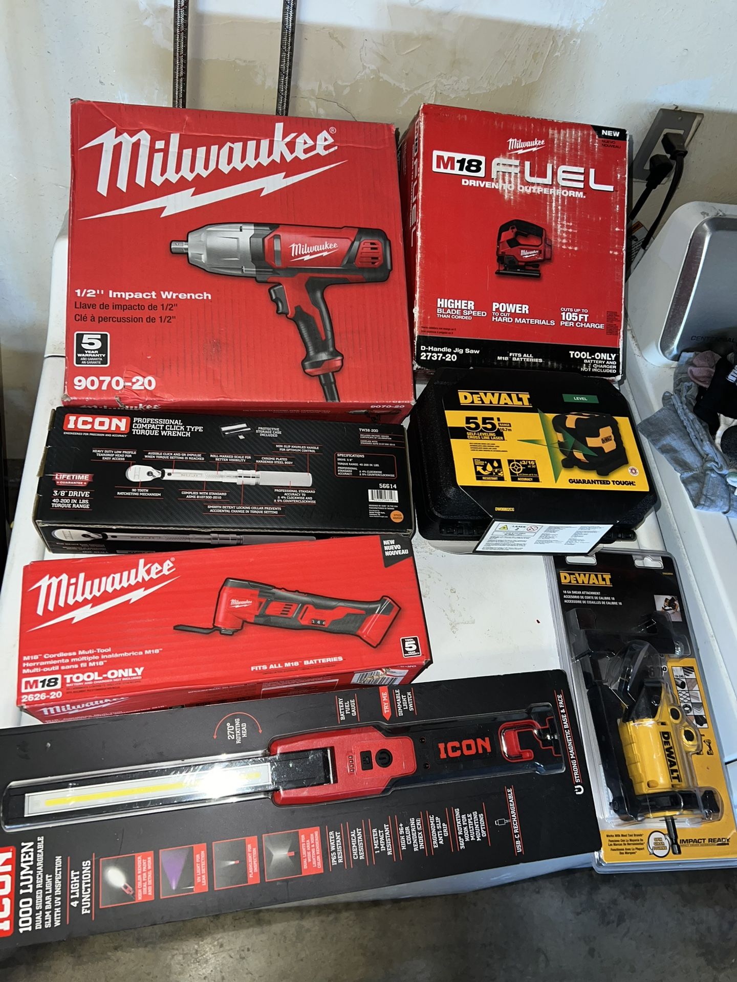 Milwaukee Tools All Brand New