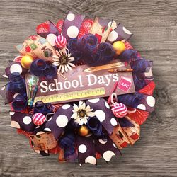 Back To School Wreath 