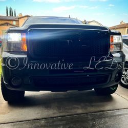 6000k Glacier White LED Headlight And 3000k Jdm Yellow LEDs Fog Lights 