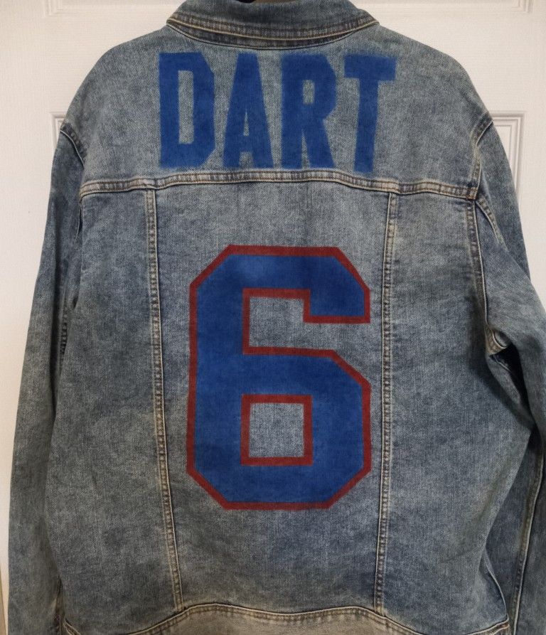 JAXSON DART NY GIANTS CUSTOM NUMBER JACKET