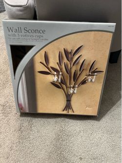 Wall Sconce with 3 votive cups