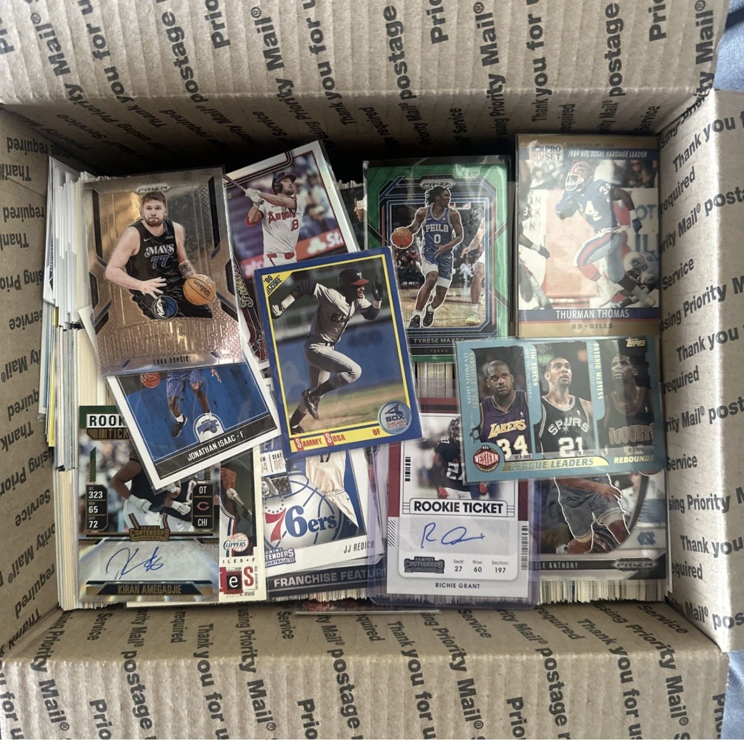 2500 Count 80s-Now Baseball Football Basketball Lot!