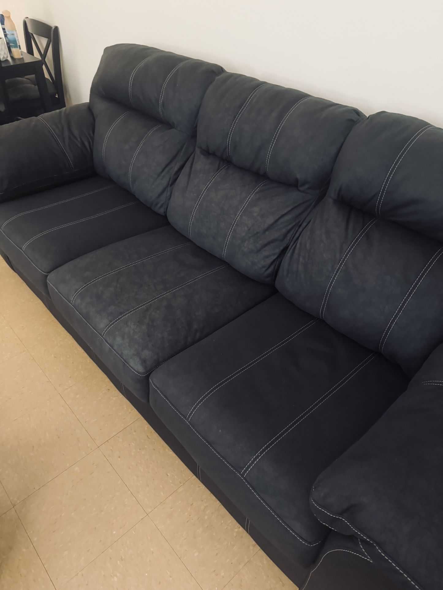 black sofa love seat