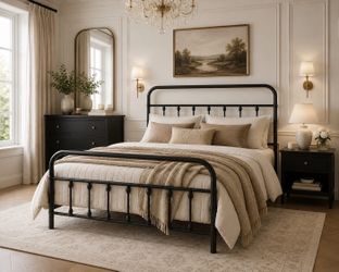 Queen Metal Platform Bed Frame