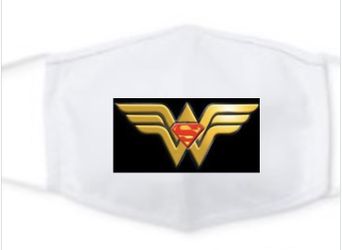 Wonder Woman/Superman Face Mask