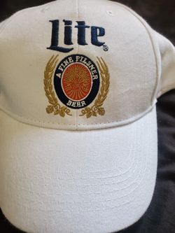 Company made miller lite hat old school snapback