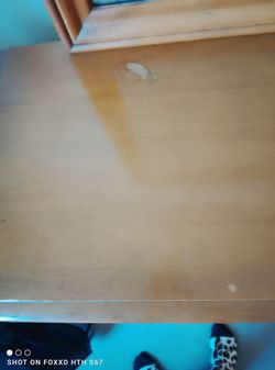 Wooden Dresser with Mirror