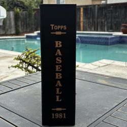 1981 Topps Baseball Complete Set in Rare MJ Roop Binder