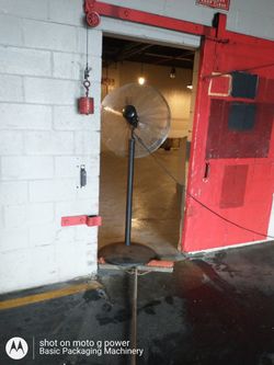 30" Industrial Pedistal Floor Fan