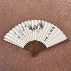 ‼️Never Use‼️High Quality Wood Paper Hand Fan