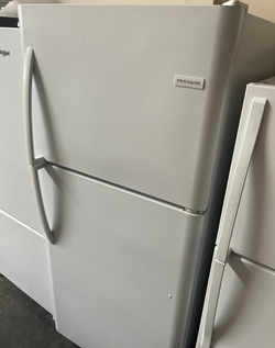 Frigidaire Top Freezer Fridge – White, Clean, Adjustable Shelves