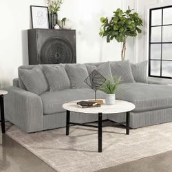 New Sectional Sofa With Large Chaise Lounge