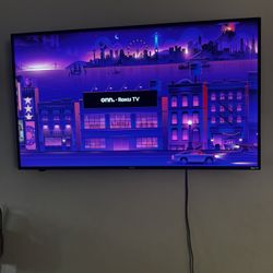 50 Inch Tv And Glass Round Table 