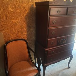 Special Antique Desk and Chair 
