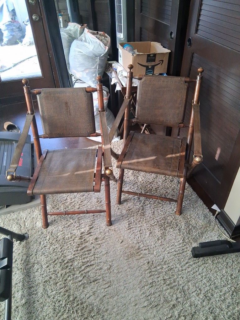 Two Folding Chairs