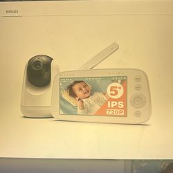 NEW Baby Monitor. 5" 720P Video Baby Monitor w/Pan-Tilt-Zoom Camera, Audio and Visual Monitoring,Infrared Night Vision&Thermal Monitor,2-Way Talk
