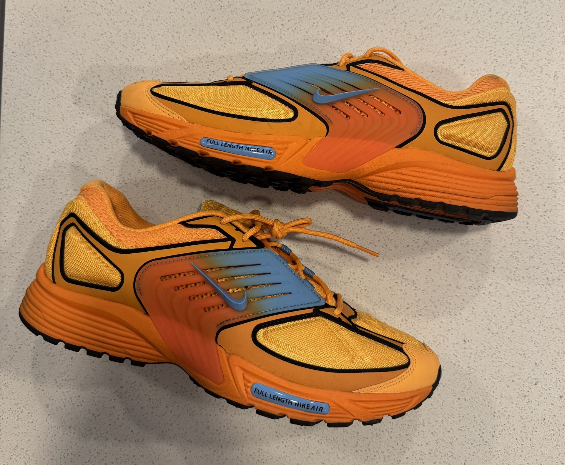 size 14 nike pegasus wave sundial safety orange university blue