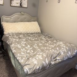 Women’s full size bed frame + mattress