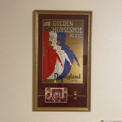 Disney Land Framed Golden Horseshoe Revue