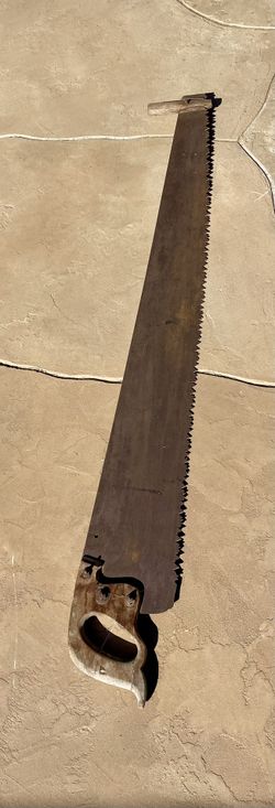 Vintage 2 Man Saw For Decorating The Barn