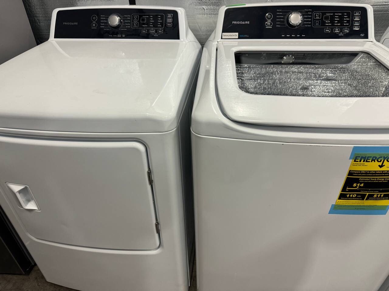 Frigidaire Electric Set Washer & Dryer New Free Cords Attachments