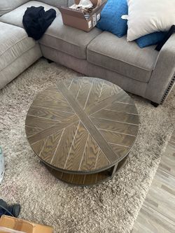 Round coffee table