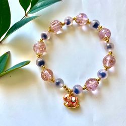 Crystal and Liuli Bead Bracelet — Year of the Horse Edition