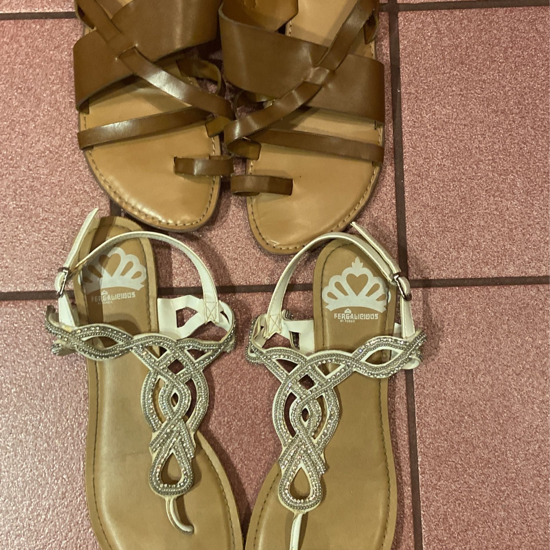 BarIII And Sparkly White Flats By Furgie