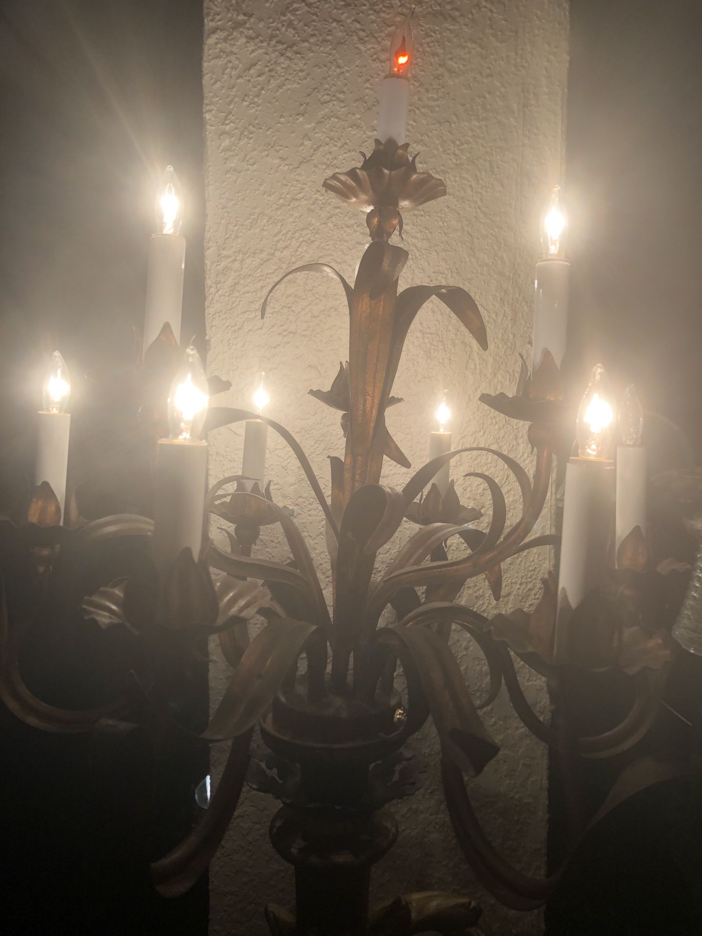 1920’s Art Deco Candelabra Lamp Includes Base!Made In Italy. VeryRare’