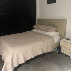 queen bed frame and mattress - PICK UP BEFORE SUNDAY 31 AUG